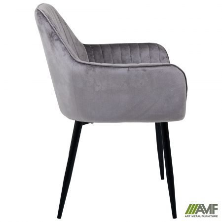 Фото 4 - Кресло Venera-C вельвет теплый серый 