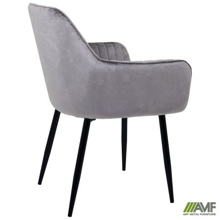 Фото 5 - Кресло Venera-C вельвет теплый серый 