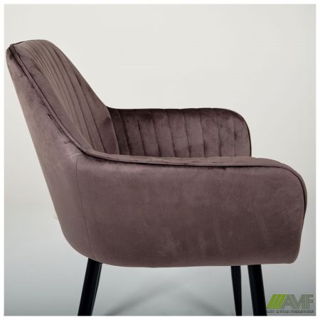 Фото 8 - Крісло Venera-C вельвет шоколад 