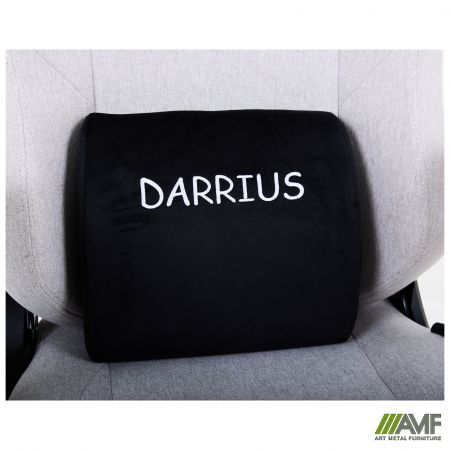 Фото 11 - Крісло геймерське VR Racer Textile Darrius сірий 