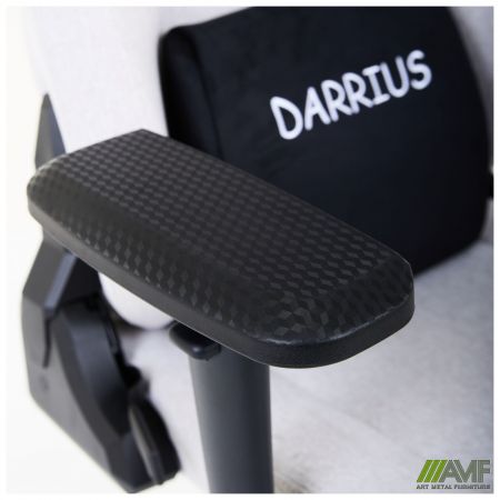 Фото 8 - Крісло геймерське VR Racer Textile Darrius сірий 