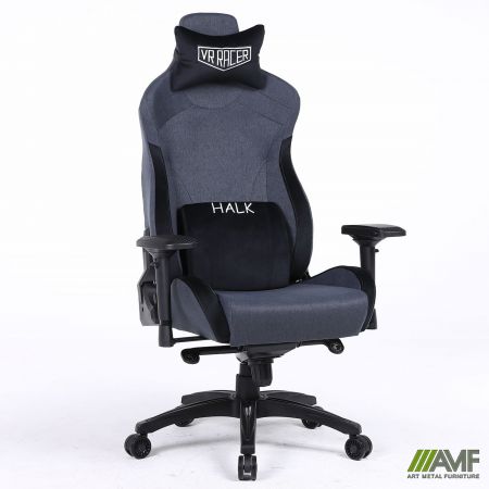 Фото 1 - Крісло геймерське VR Racer Textile Halk чорний 