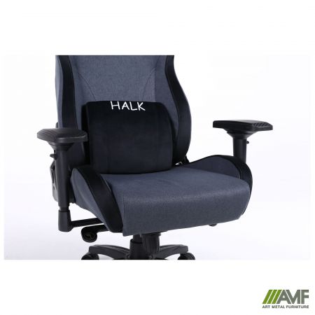 Фото 11 - Крісло геймерське VR Racer Textile Halk чорний 