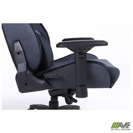 Фото 12 - Крісло геймерське VR Racer Textile Halk чорний 