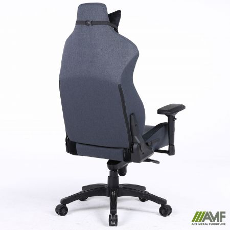 Фото 4 - Крісло геймерське VR Racer Textile Halk чорний 