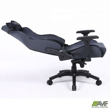 Фото 6 - Крісло геймерське VR Racer Textile Halk чорний 
