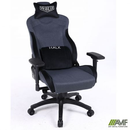 Фото 7 - Крісло геймерське VR Racer Textile Halk чорний 
