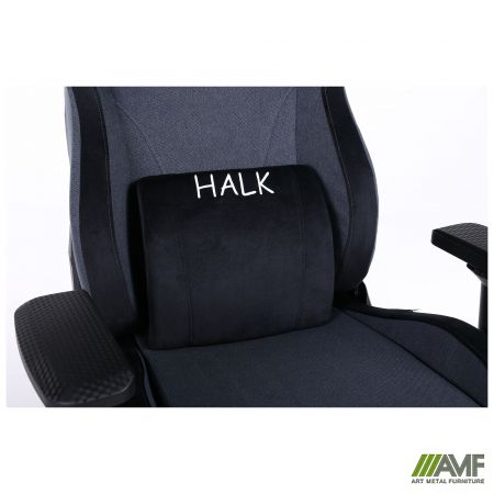 Фото 9 - Крісло геймерське VR Racer Textile Halk чорний 