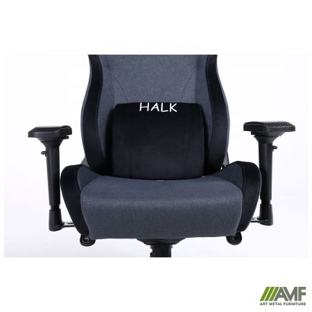 Фото 10 - Крісло геймерське VR Racer Textile Halk чорний 