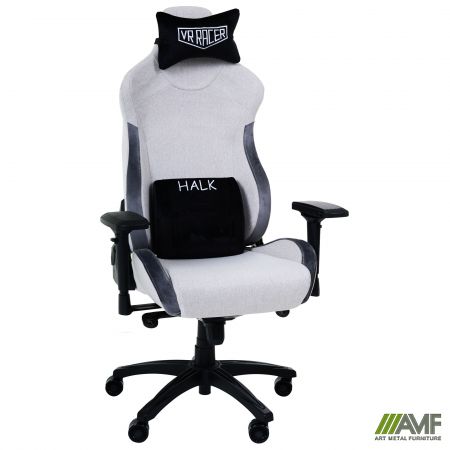 Фото 1 - Кресло геймерское VR Racer Textile Halk серый 