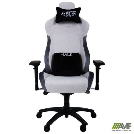 Фото 3 - Кресло геймерское VR Racer Textile Halk серый 