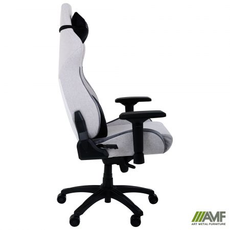Фото 4 - Кресло геймерское VR Racer Textile Halk серый 