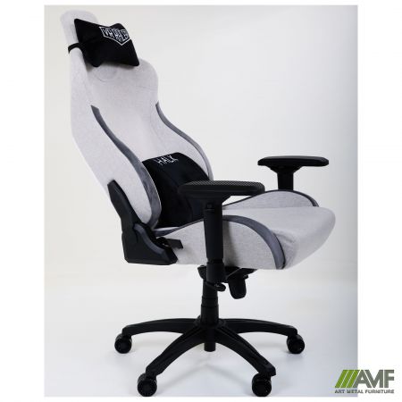 Фото 6 - Кресло геймерское VR Racer Textile Halk серый 