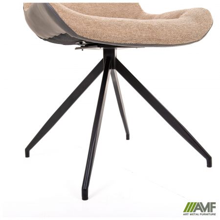 Фото 11 - Стул поворотный Aurora черный/камел 