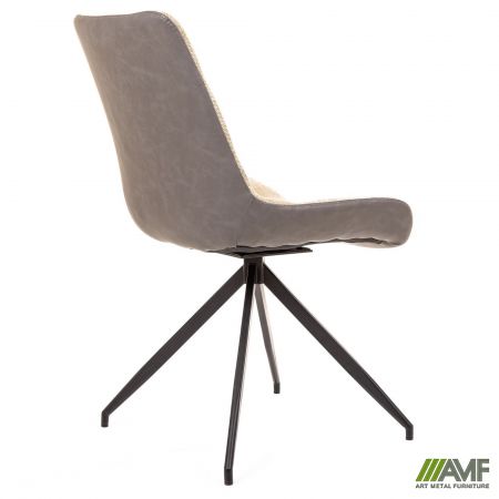 Фото 4 - Стул поворотный Aurora черный/камел 