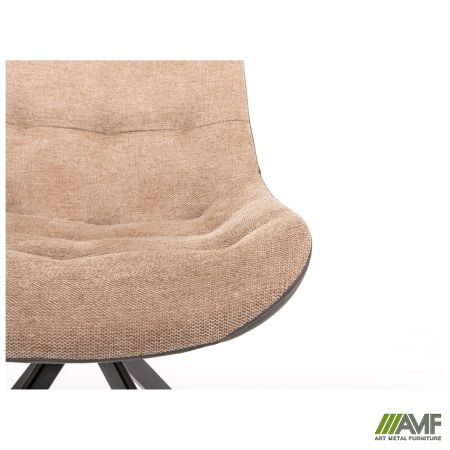 Фото 7 - Стул поворотный Aurora черный/камел 