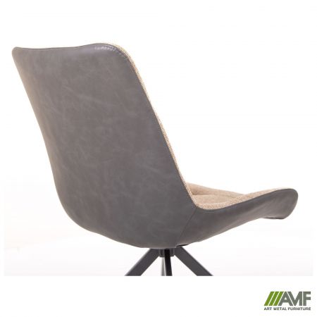 Фото 9 - Стул поворотный Aurora черный/камел 