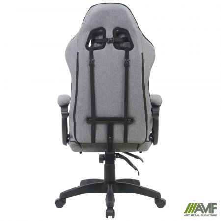 Фото 4 - Крісло геймерське VR Racer Textile Dyson темно-сірий/чорний 