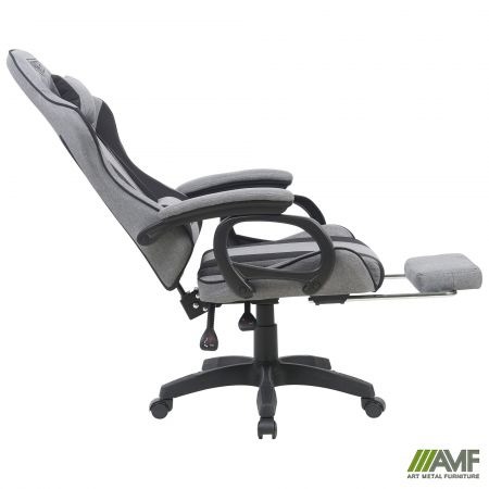 Фото 6 - Крісло геймерське VR Racer Textile Dyson темно-сірий/чорний 