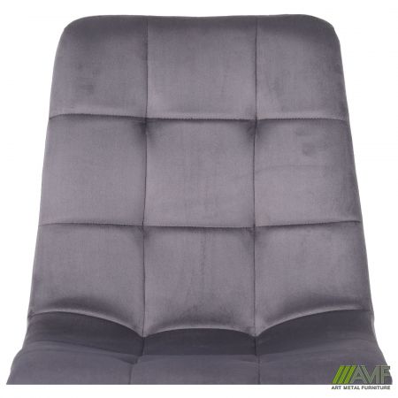 Фото 7 - Стул Cherry-X вельвет серый 