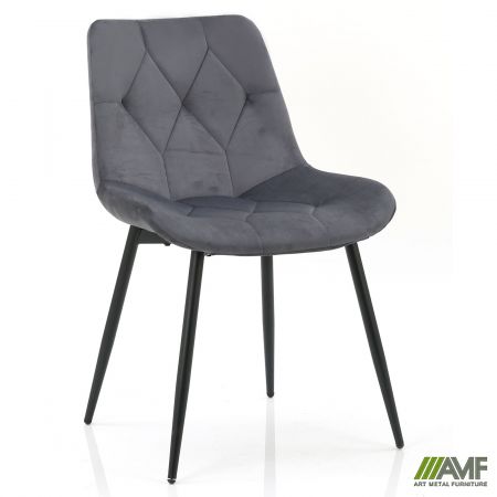 Фото 1 - Стул Justin вельвет темно-серый 