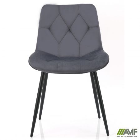 Фото 2 - Стул Justin вельвет темно-серый 