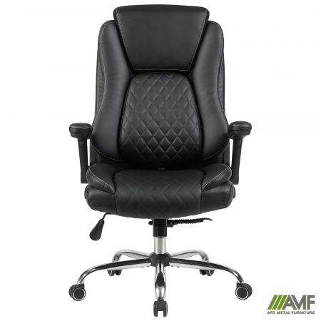 Фото 2 - Кресло руководителя Veratti  кожзам черный 