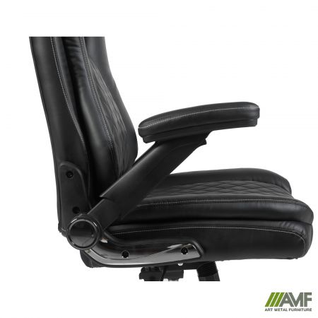 Фото 11 - Кресло руководителя Veratti  кожзам черный 