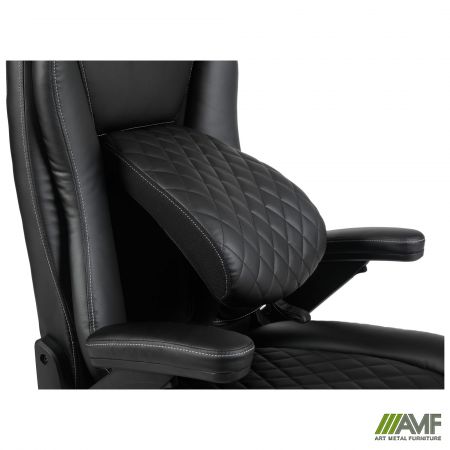 Фото 12 - Кресло руководителя Veratti  кожзам черный 