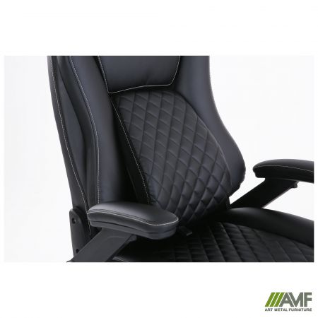 Фото 13 - Кресло руководителя Veratti  кожзам черный 