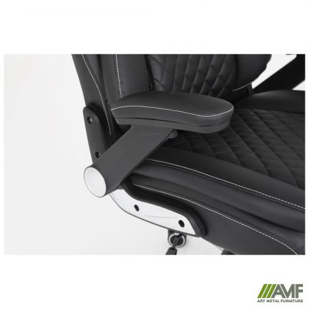 Фото 15 - Кресло руководителя Veratti  кожзам черный 