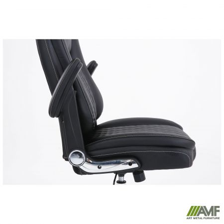 Фото 16 - Кресло руководителя Veratti  кожзам черный 