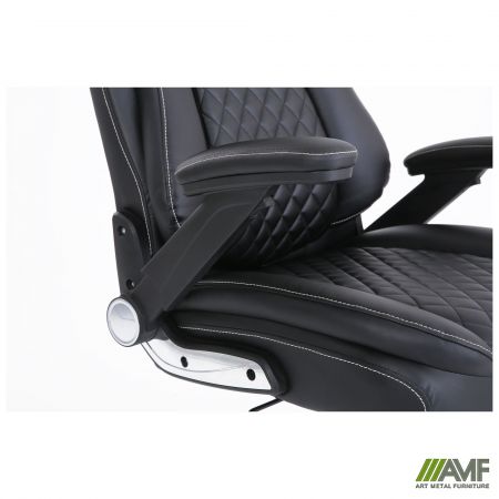 Фото 18 - Кресло руководителя Veratti  кожзам черный 