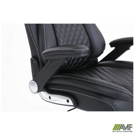 Фото 19 - Кресло руководителя Veratti  кожзам черный 