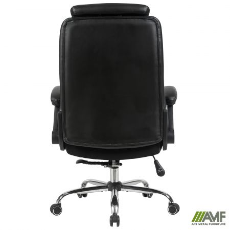 Фото 5 - Кресло руководителя Veratti  кожзам черный 