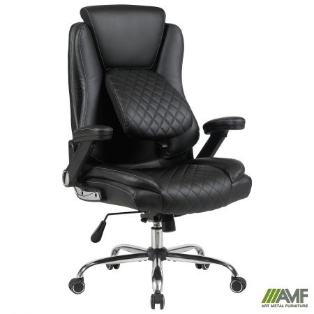 Фото 7 - Кресло руководителя Veratti  кожзам черный 