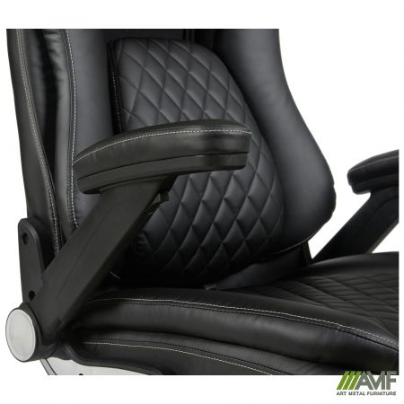 Фото 10 - Кресло руководителя Veratti  кожзам черный 