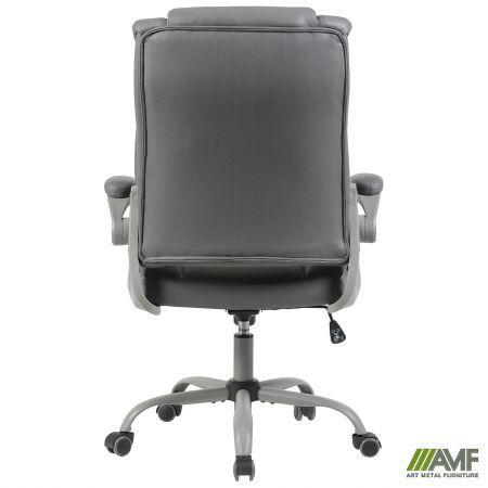 Фото 6 - Кресло руководителя West ткань серая 