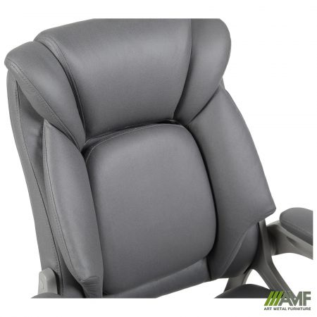 Фото 7 - Кресло руководителя West ткань серая 