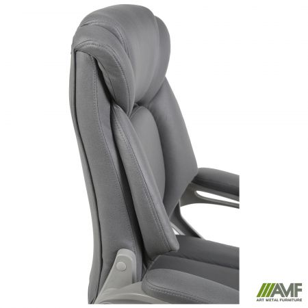 Фото 8 - Кресло руководителя West ткань серая 