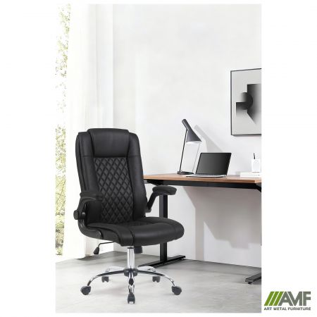 Фото 10 - Кресло руководителя Hank ткань черная 