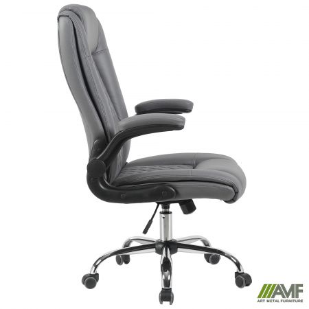 Фото 3 - Кресло руководителя Hank ткань серая 