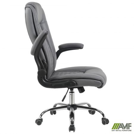 Фото 4 - Кресло руководителя Hank ткань серая 