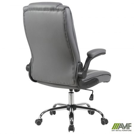 Фото 5 - Кресло руководителя Hank ткань серая 