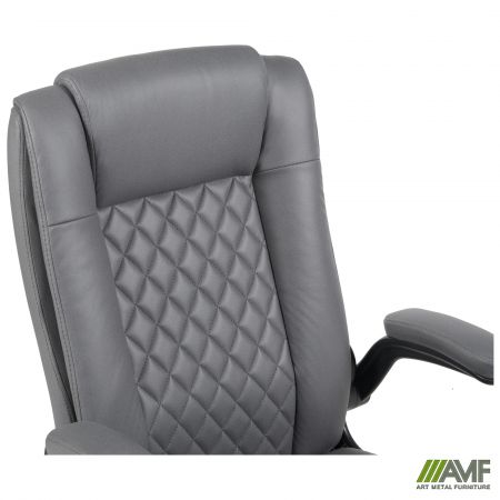 Фото 7 - Кресло руководителя Hank ткань серая 