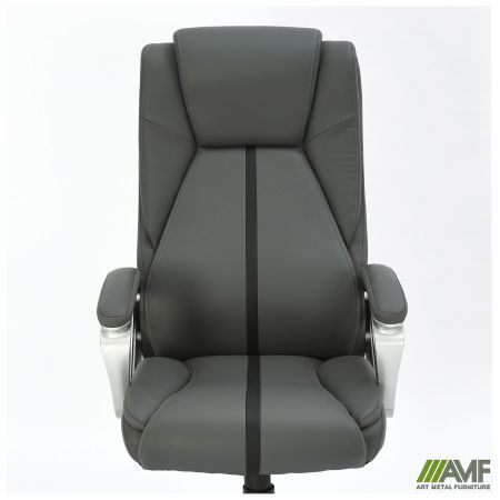 Фото 7 - Крісло керівника Seltic шкірзам сірий 