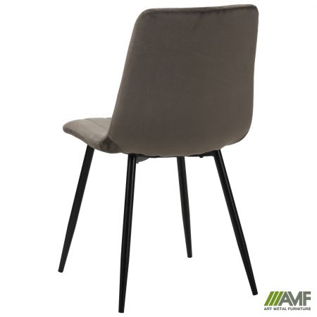 Фото 5 - Стул обеденный Indiana-D черный/velvet серый 