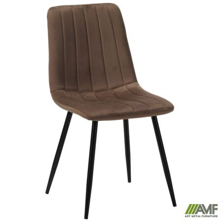 Фото 1 - Стул обеденный Indiana-D черный/velvet коричневый 