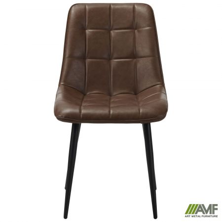 Фото 3 - Стул обеденный Arkansas-D черный/кожзам камел 