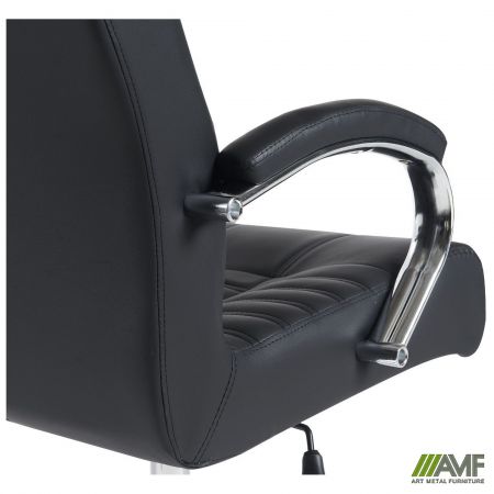 Фото 11 - Кресло руководителя Atlantis-X, механизм Anifix, кожзам черный 